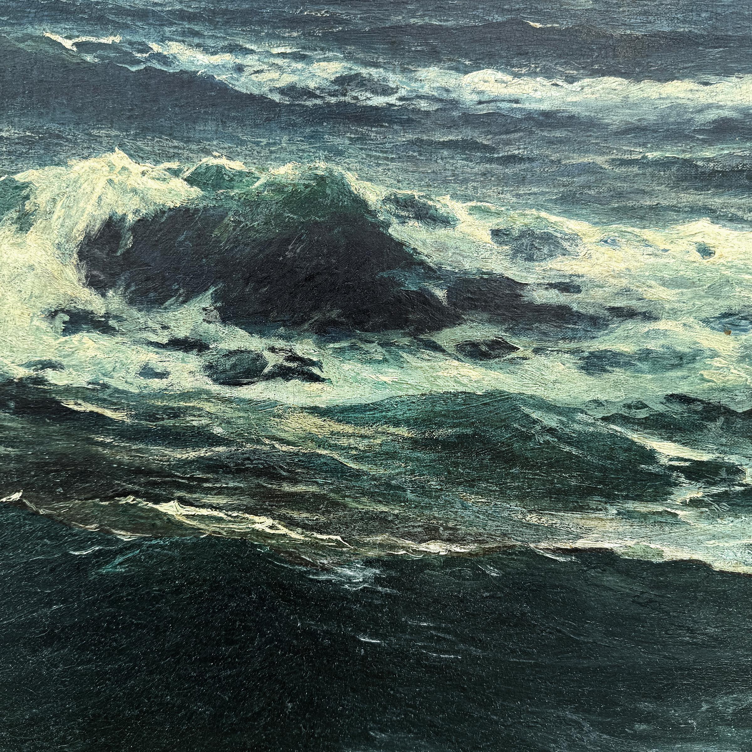 Leon Lundmark Seascape Oil Painting in vendita 6