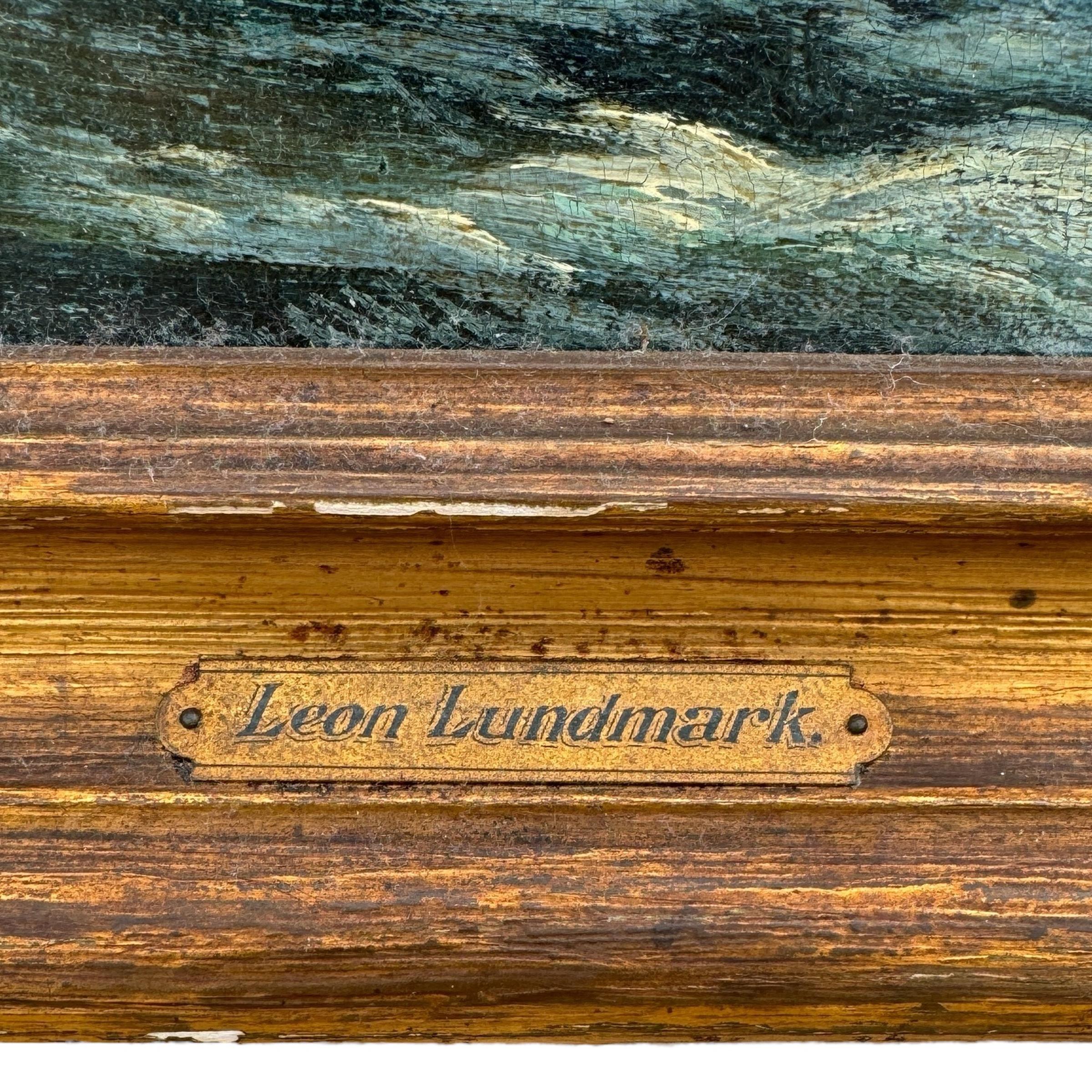 Leon Lundmark Seascape Oil Painting in vendita 2