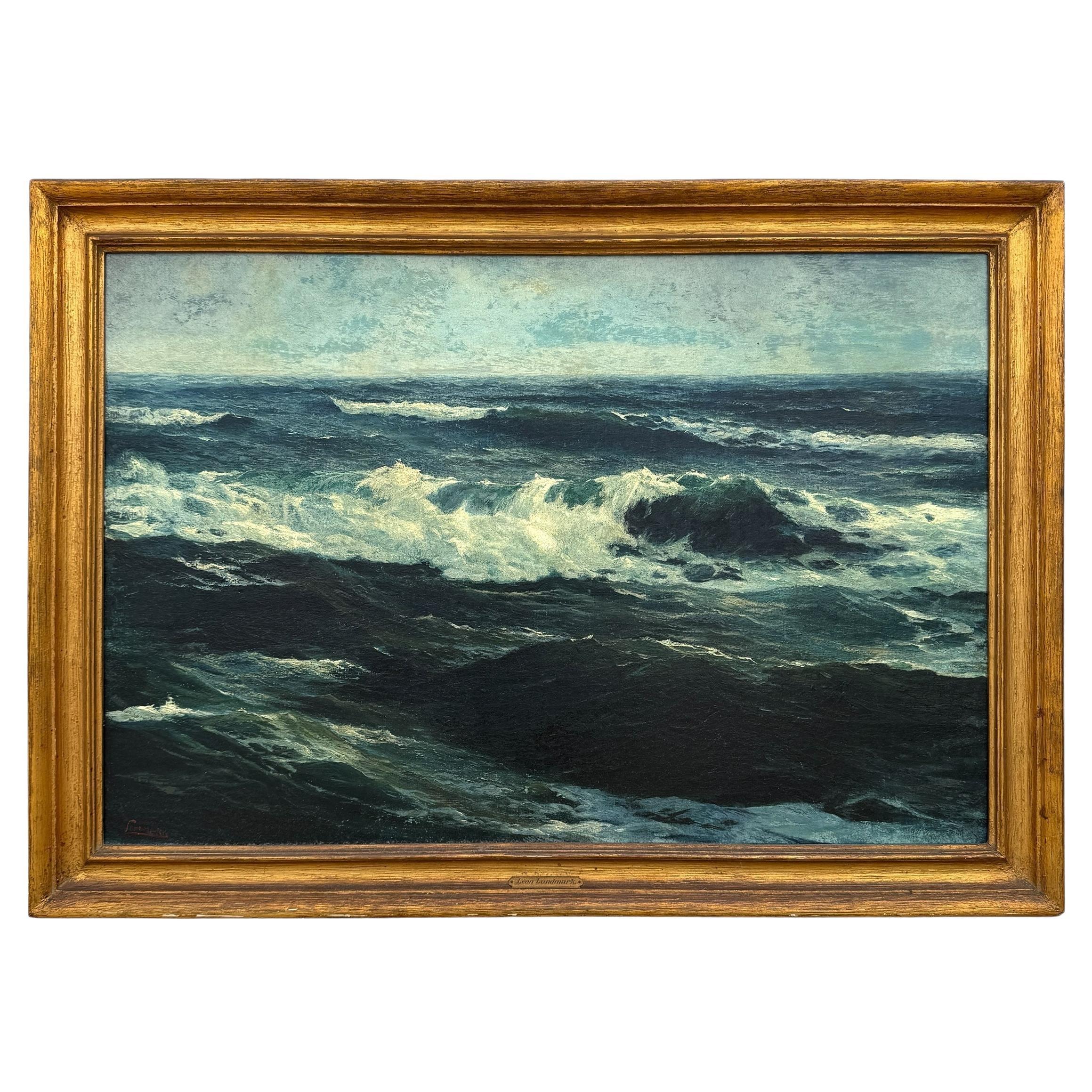 Leon Lundmark Seascape Oil Painting