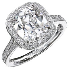 Leon Megé 3,01 ct G/VS2 Antiker Diamant GIA #1503053860 Maßgefertigter, maßgeschneiderter Ring