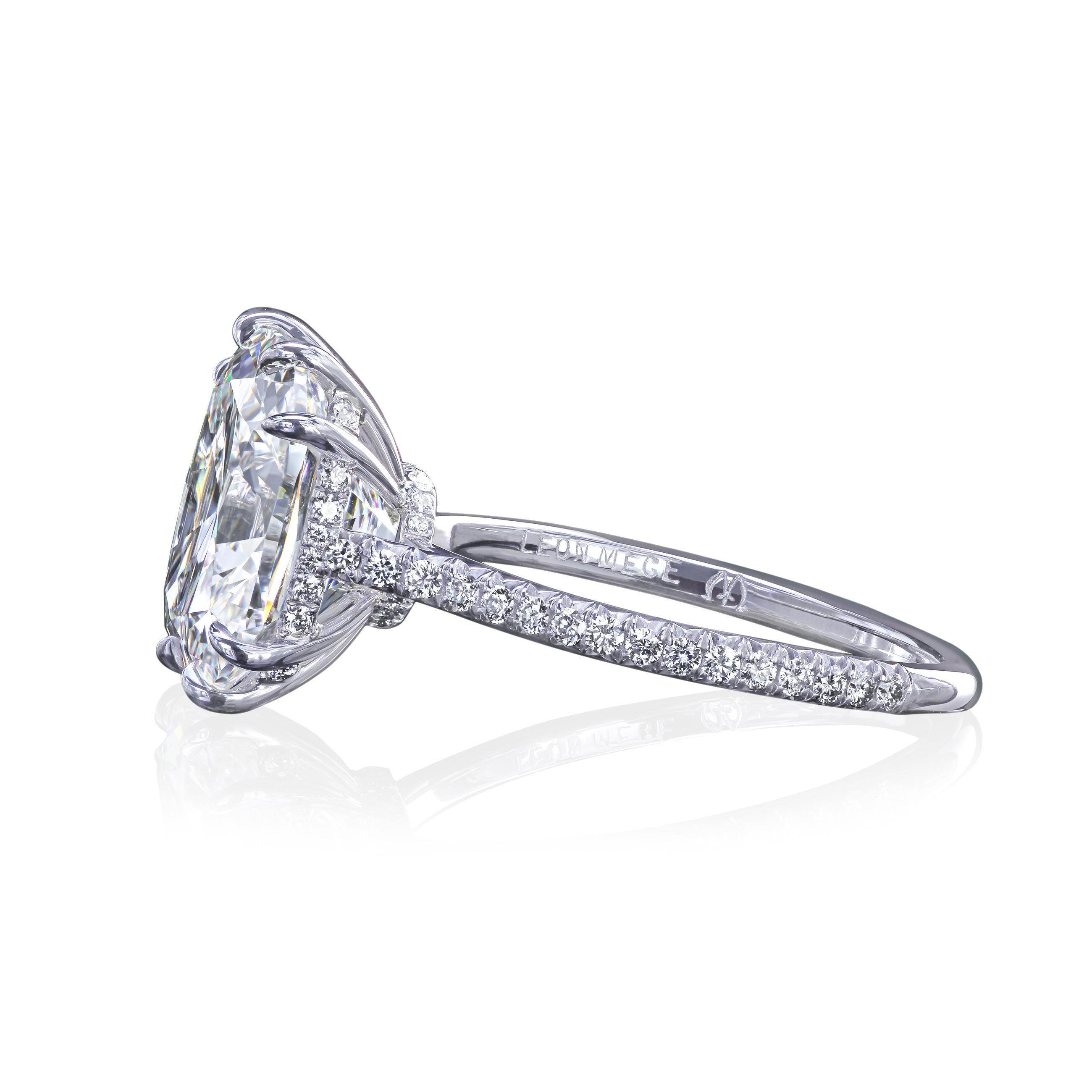 micro pave cushion cut engagement ring