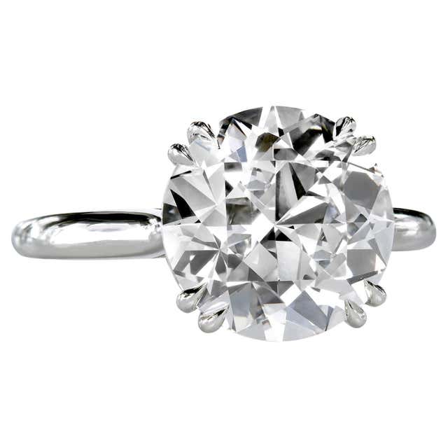 Leon Mege The Perfect Solitaire platinum engagement ring with round ...