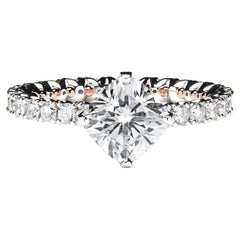 Leon Mege Custom Made Diamond Engagement Ring 