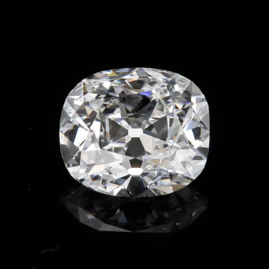 Taille vieille mine Leon Mege Pendentif en platine micro-pavé de diamants 0,70 carat D/SI1 certifiés GIA en vente