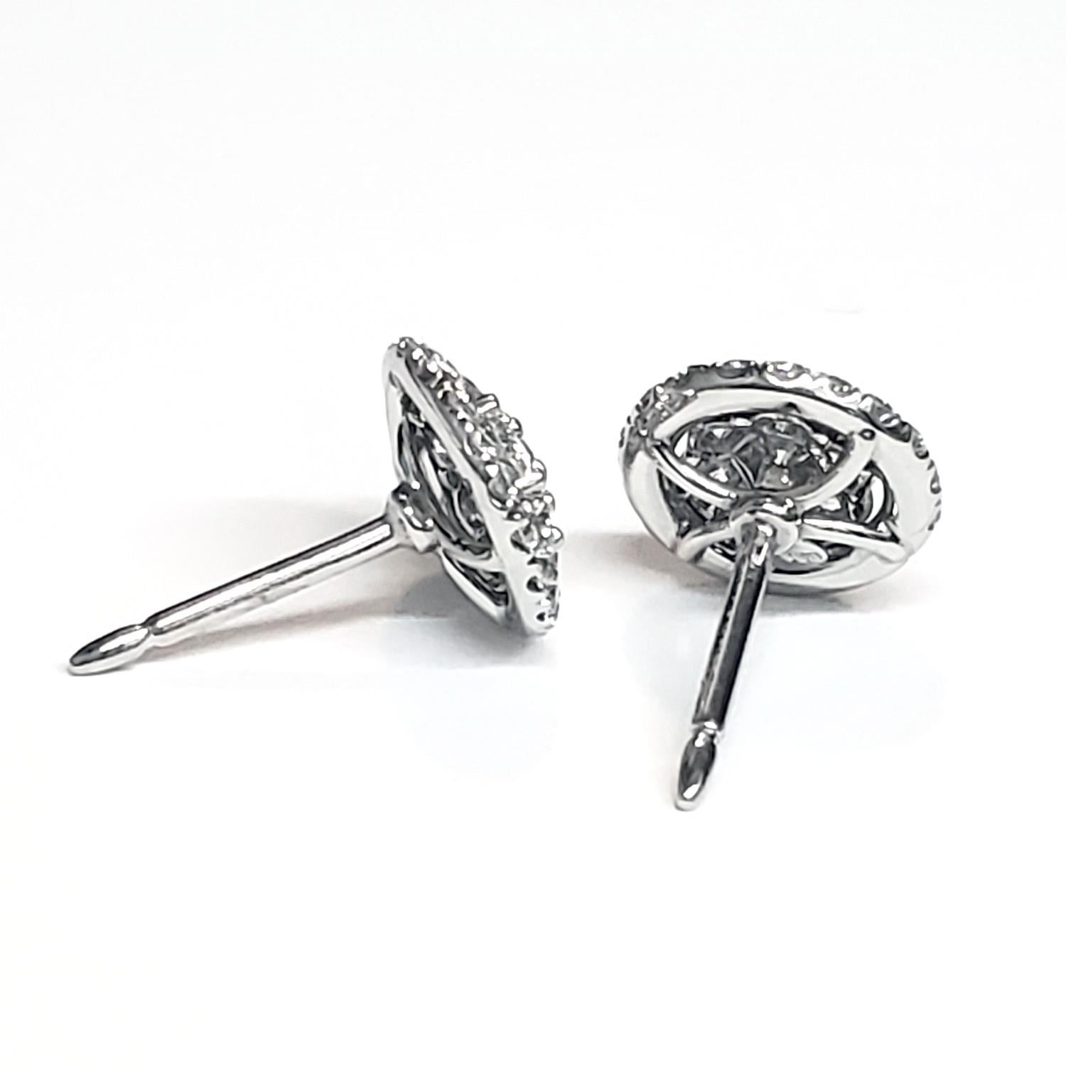 Modern Leon Mege Platinum Cluster Studs For Sale