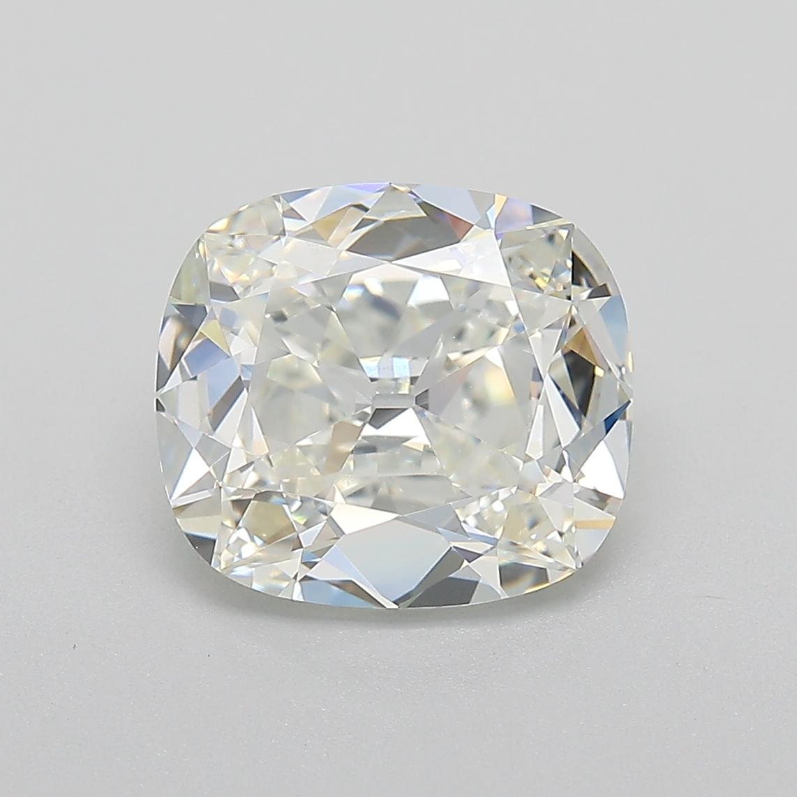 Leon Mege Platin-Verlobungsring mit 3,09 Karat Diamant im antiken Kissenschliff im Kissenschliff Damen im Angebot