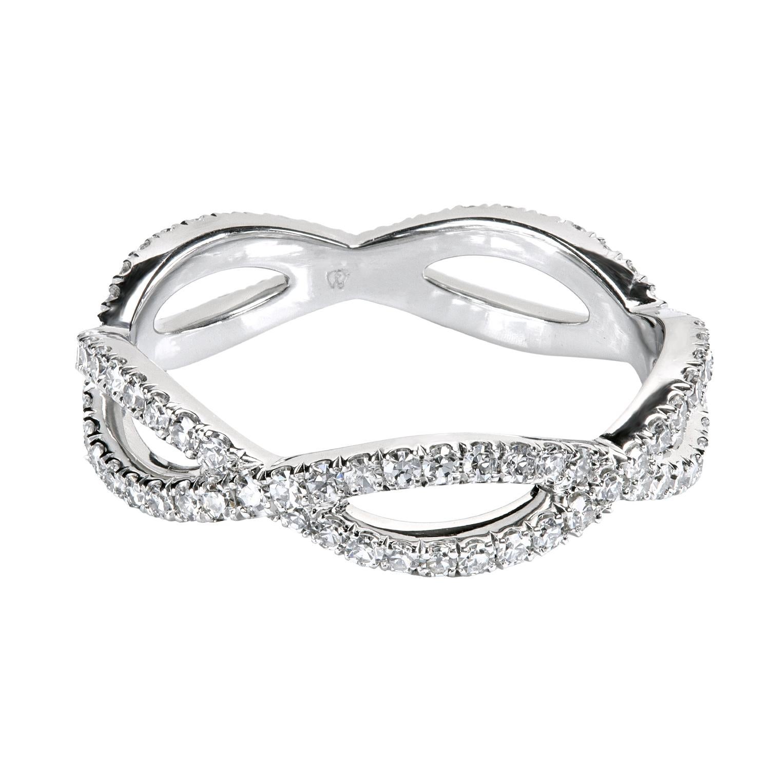 Contemporaneo Leon Mege, fascia in platino 