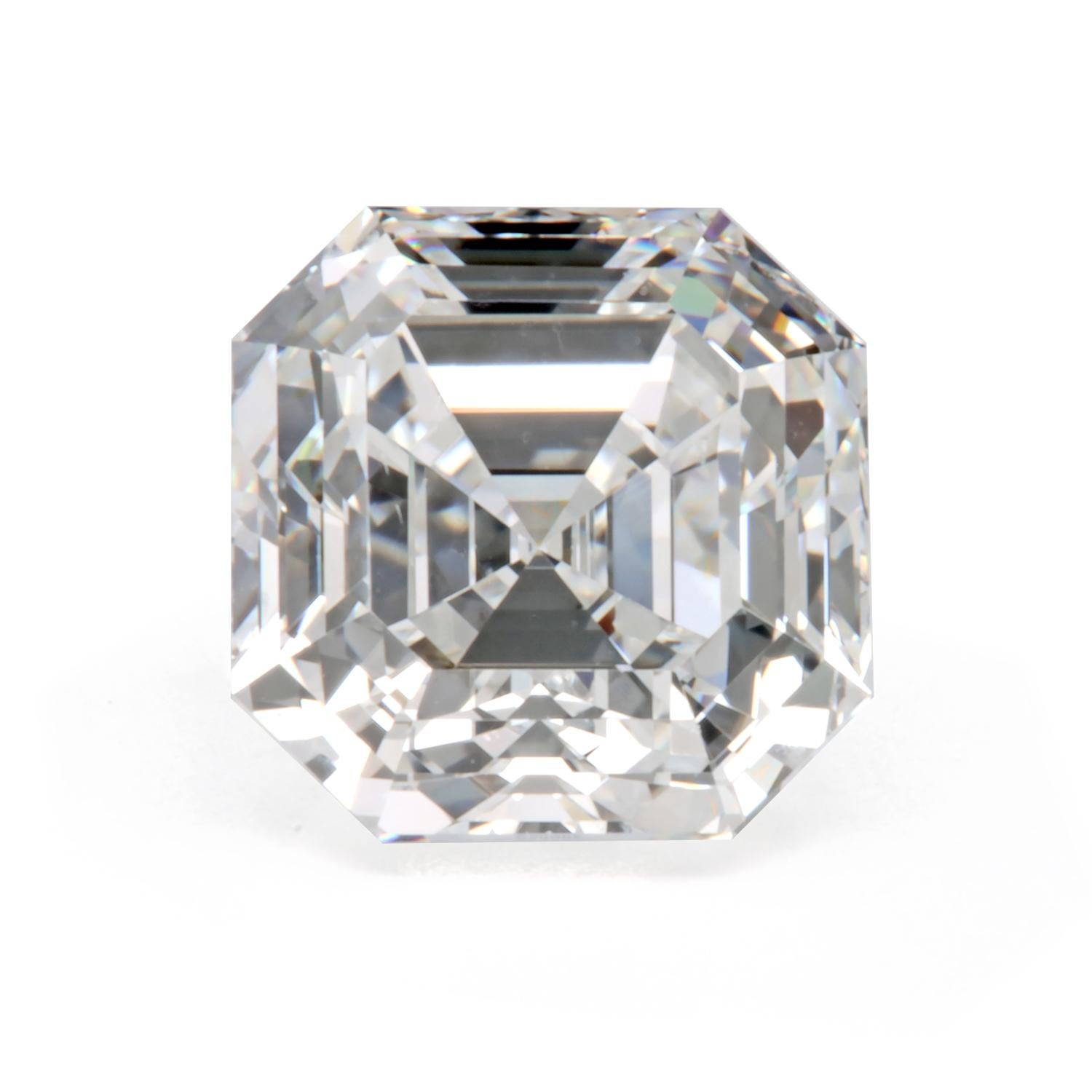 Asscher Cut Leon Mege platinum ring solitaire with certified 1.83 ct Asscher cut diamond  For Sale