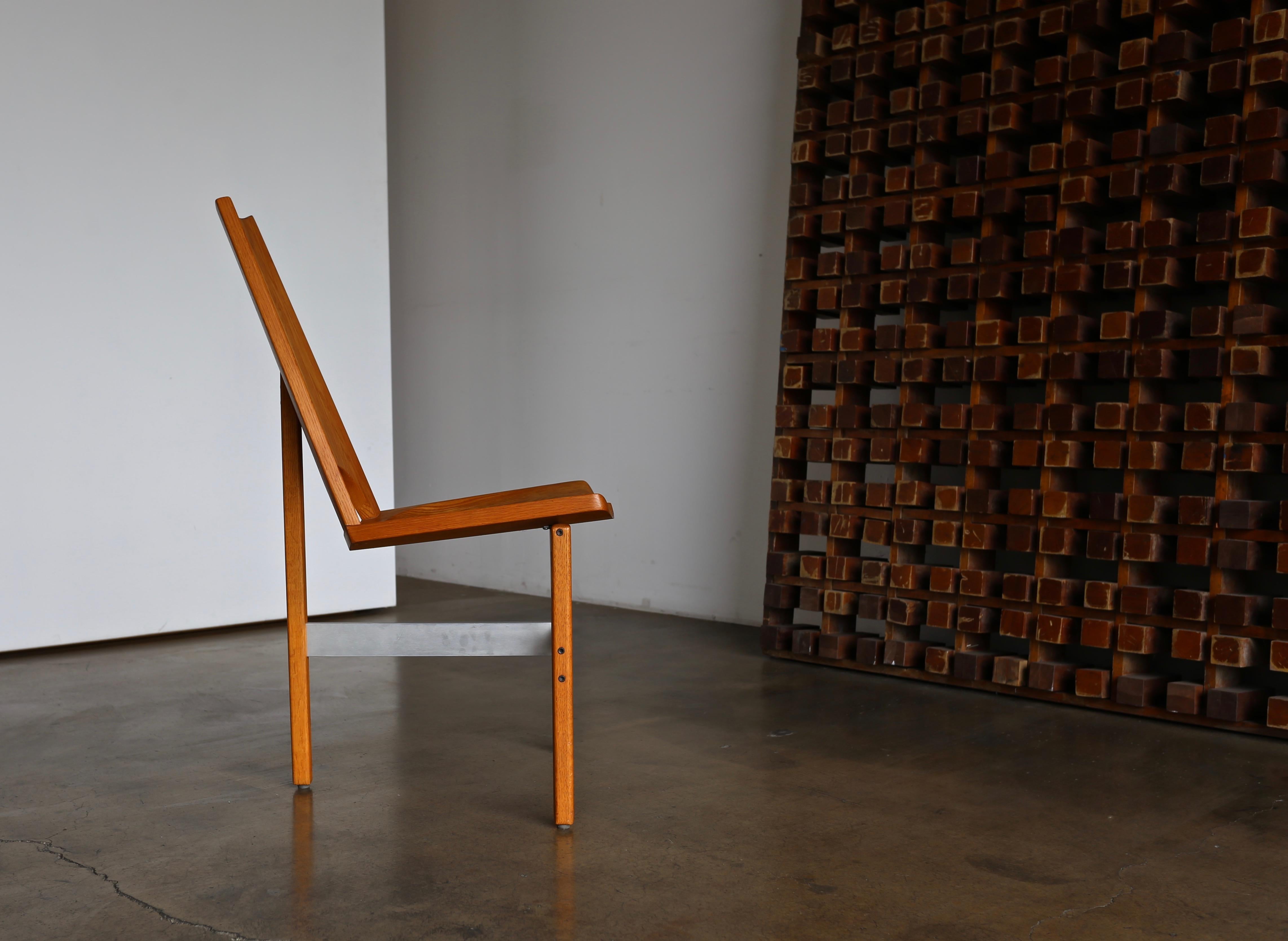 Aluminum Leon Meyer Studio Occasional Chair, circa 1977