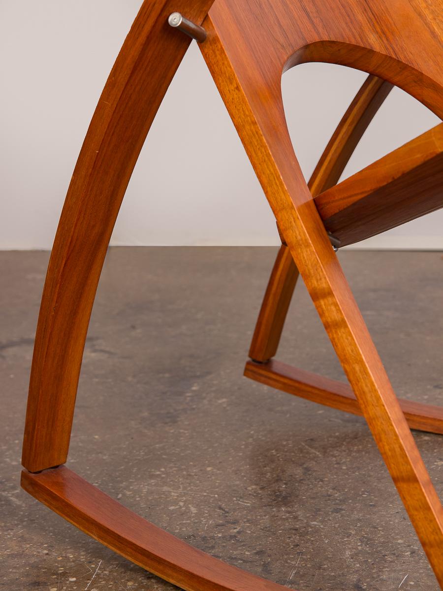 Mid-Century Modern Leon Meyers Studio Craft Rocking Chair