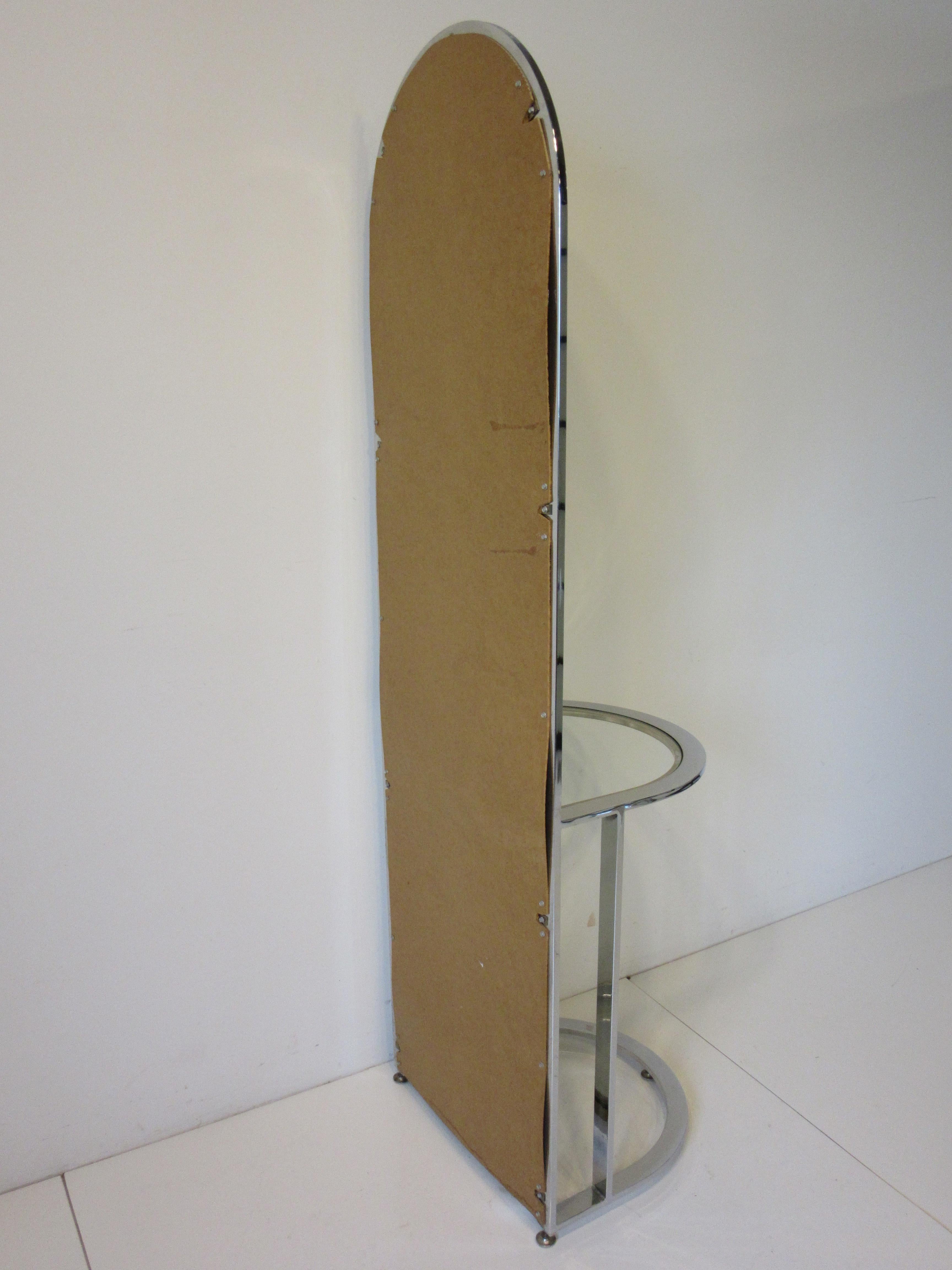Leon Pace Standing Racetrack Hall Mirror for the Pace Collection For Sale 3