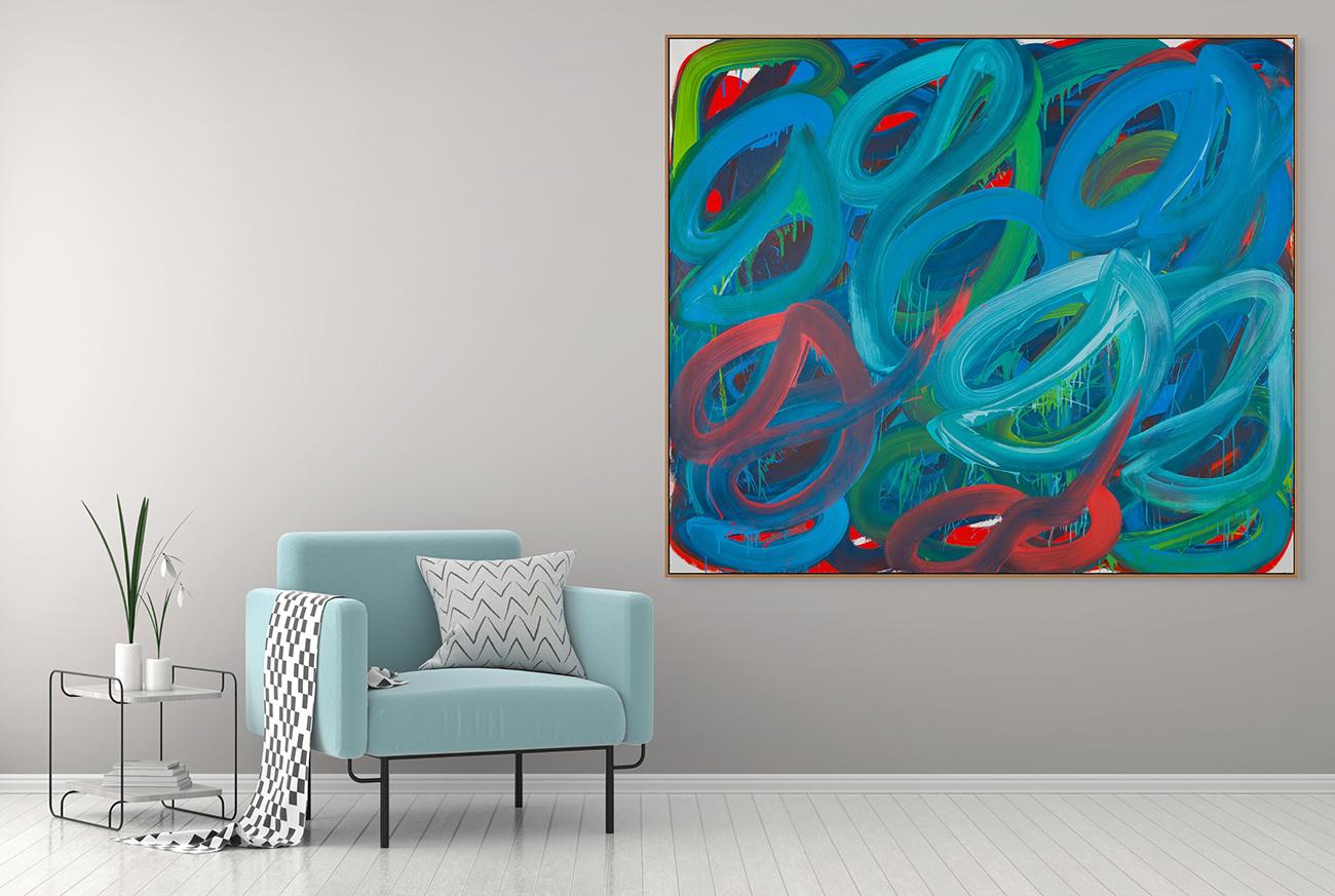 Swirl No.4 (Abstract painting) - Painting by Leon Phillips