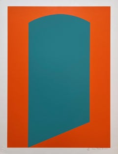 Untitled from "Formen der Farbe" - Smith, Orange, Turquoise, Constructivism