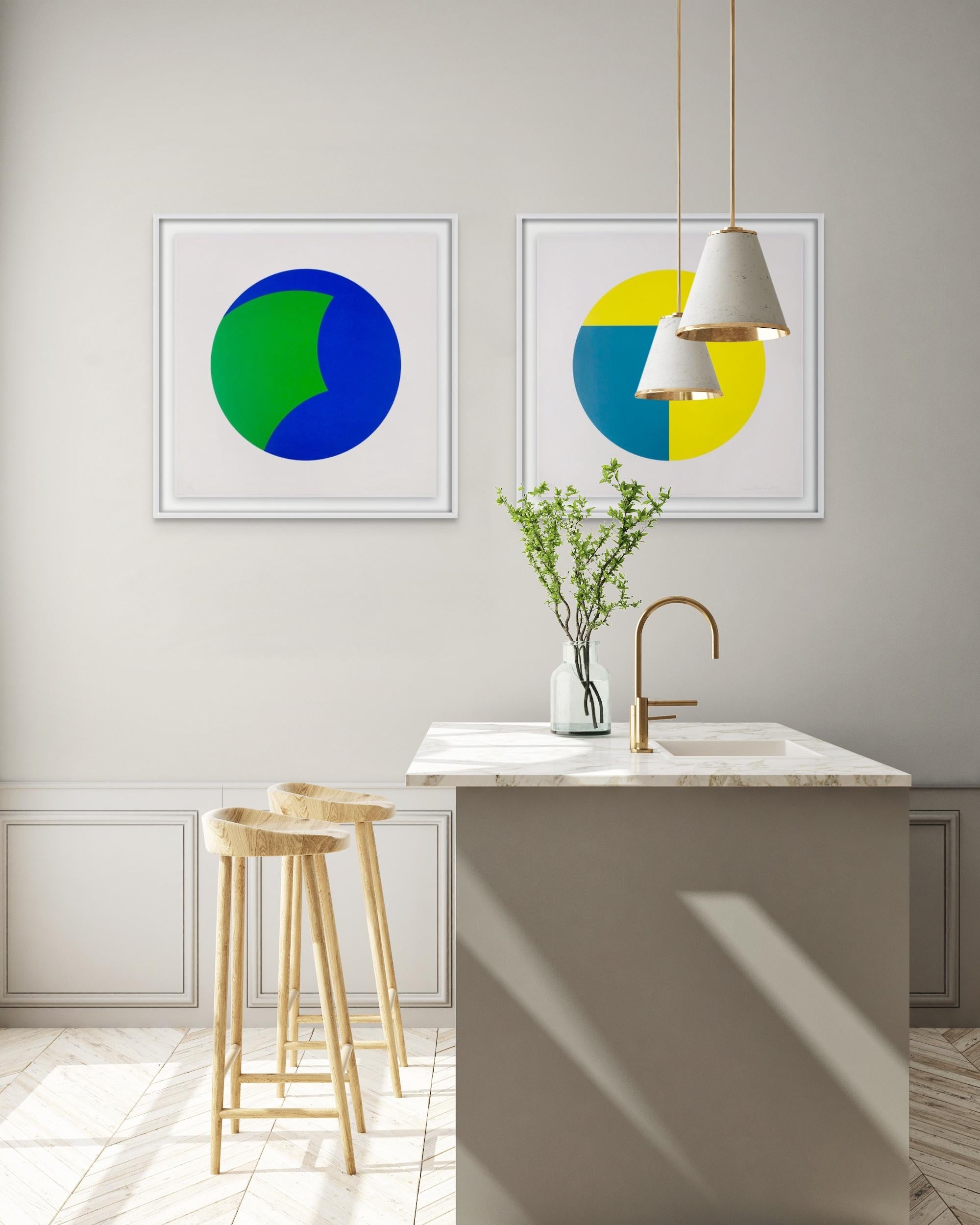 Senza titolo (Tondo) A - Print Astrattismo geometrico di Leon Polk Smith