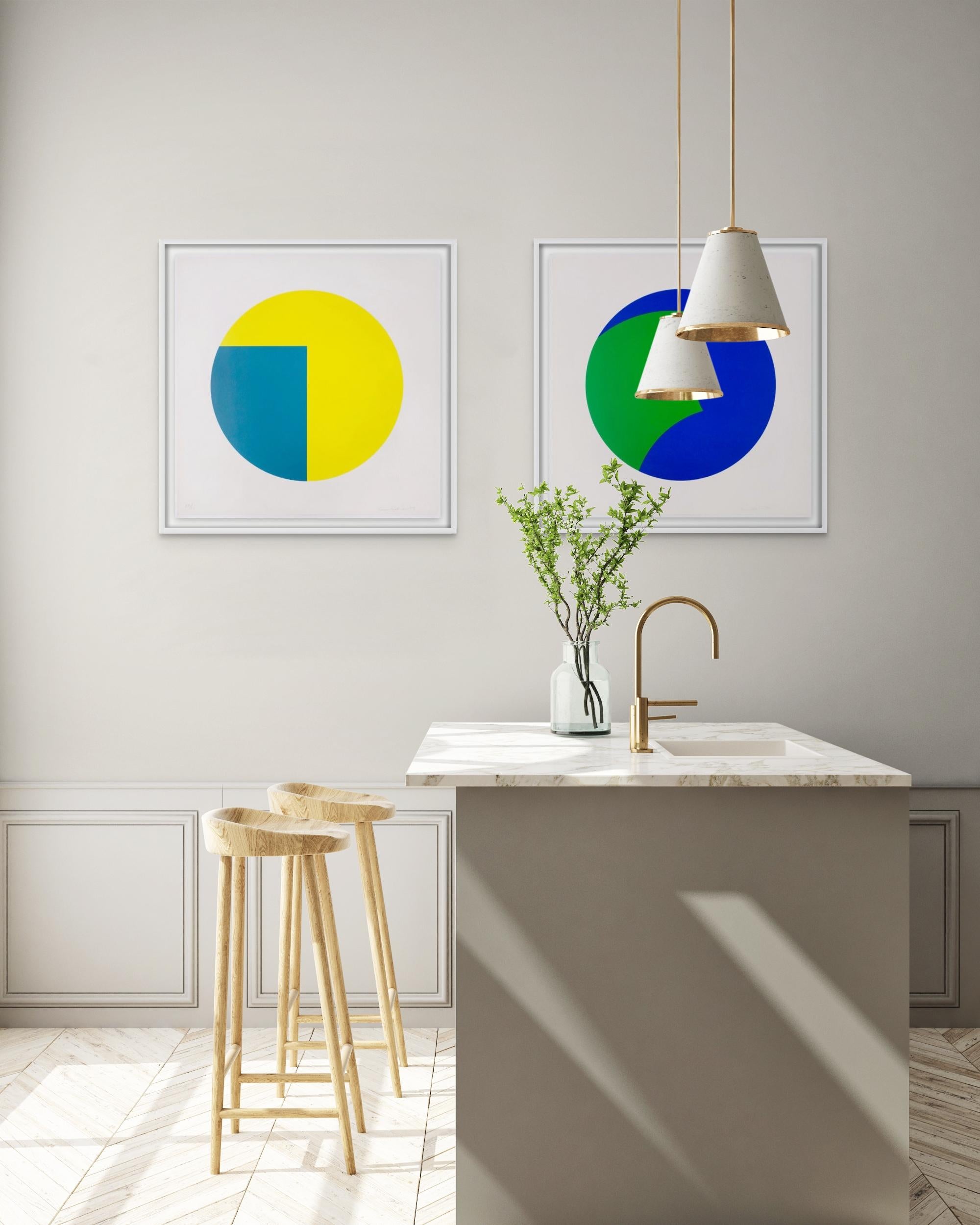 Senza titolo (Tondo) C - Print Astrattismo geometrico di Leon Polk Smith