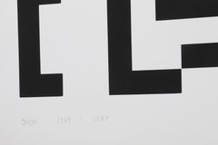 Werkubersicht/Work-Overview D, serigrafia di grandi dimensioni di Leon Polk-Smith