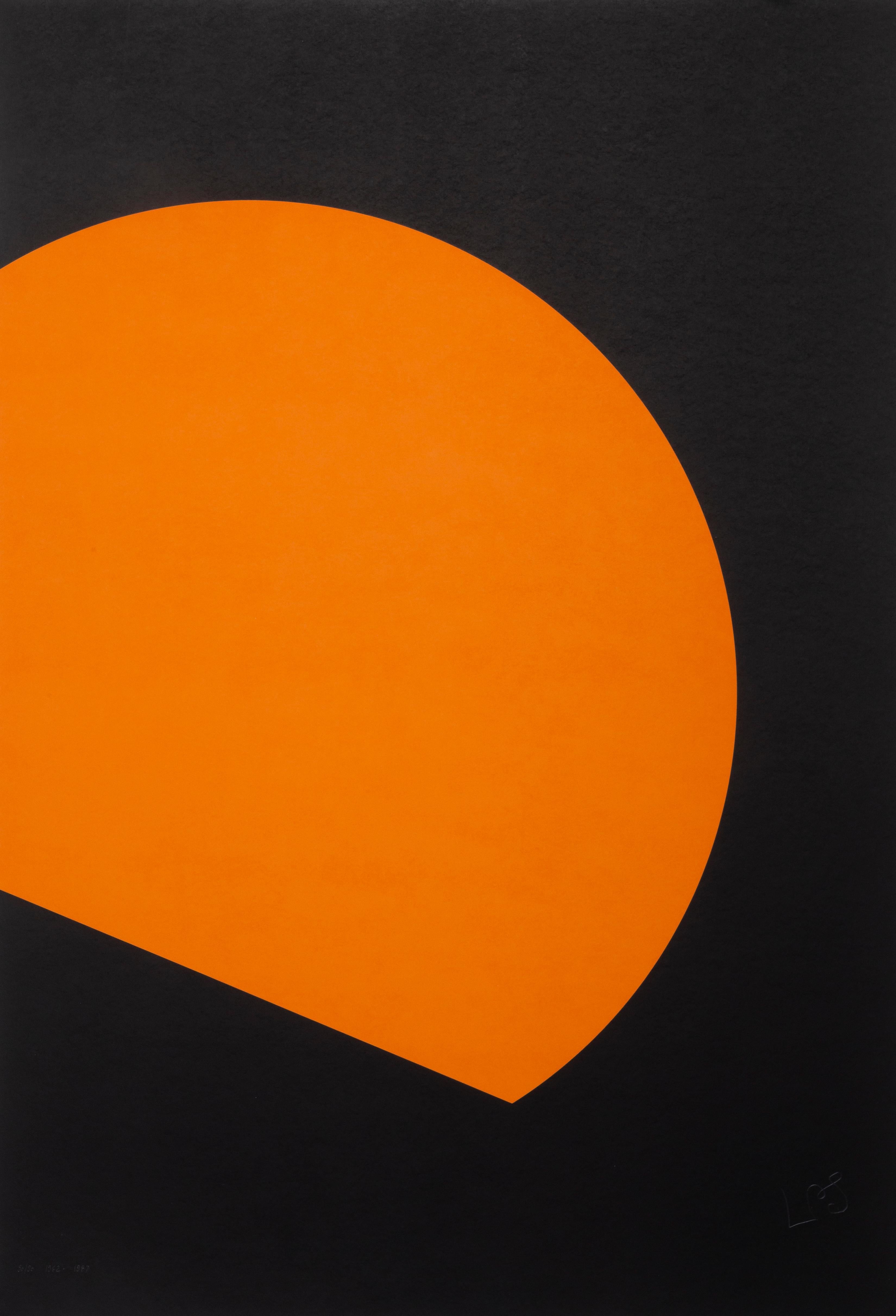 Leon Polk Smith Abstract Print - Werkubersicht/Work-Overview F, Large Silkscreen by Leon Polk-Smith