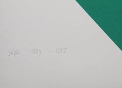 Werkubersicht/Work-Overview I, Large Silkscreen by Leon Polk-Smith