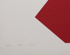 Werkubersicht/Work-Overview J, serigrafia di grandi dimensioni di Leon Polk-Smith