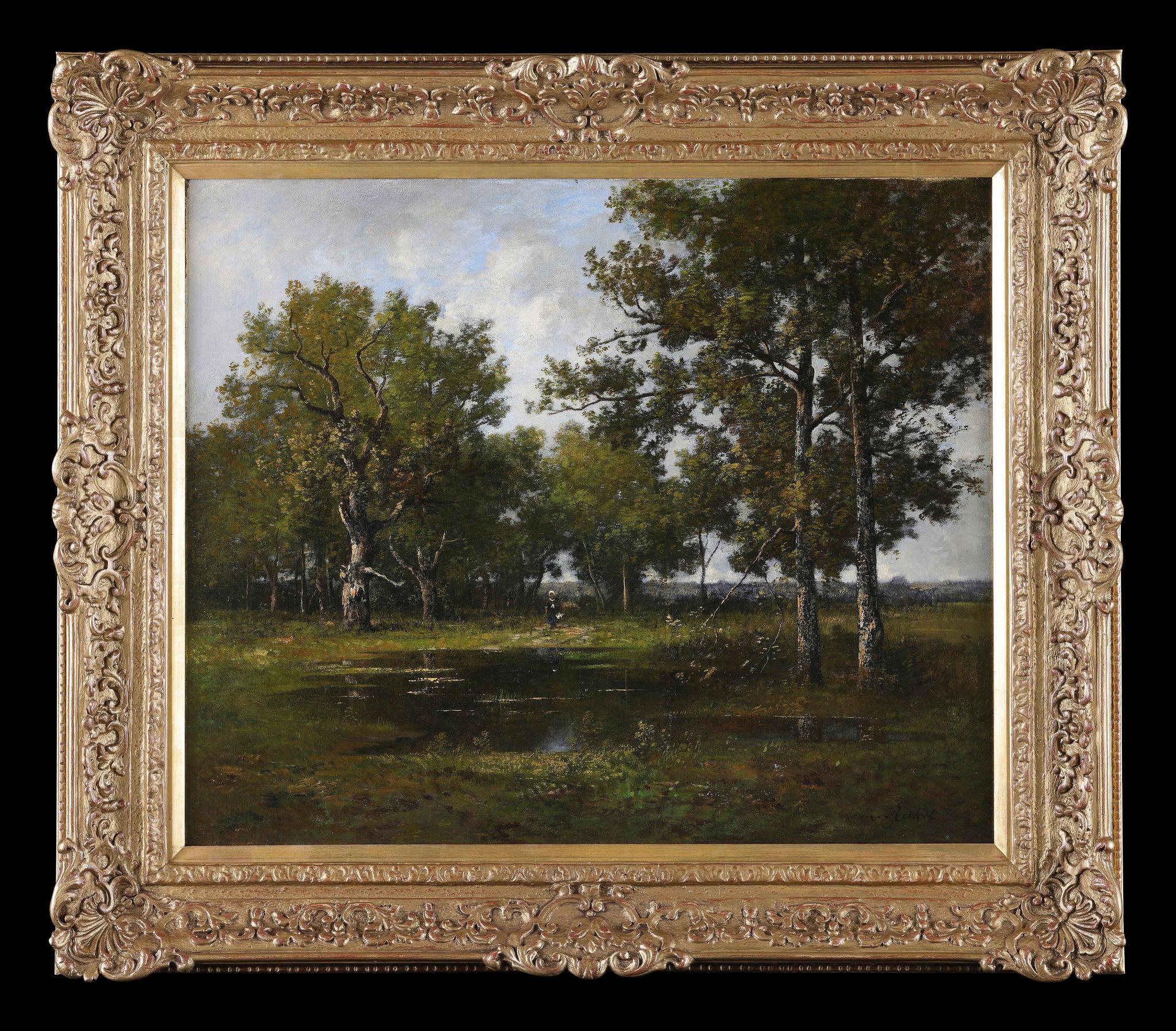 Leon RICHET
Signed
Oil on canvas in its original frame and the artist's stamp on the stretcher

Painting Size: 21 x 26" (54 x 66cm)
Framed Size: 28 x 33" (71 x 83cm)

Landscape Painter

A wonderful opportunity to buy an artist who is regarded