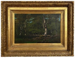 Un Sois-Bois, Barbizon forest scene