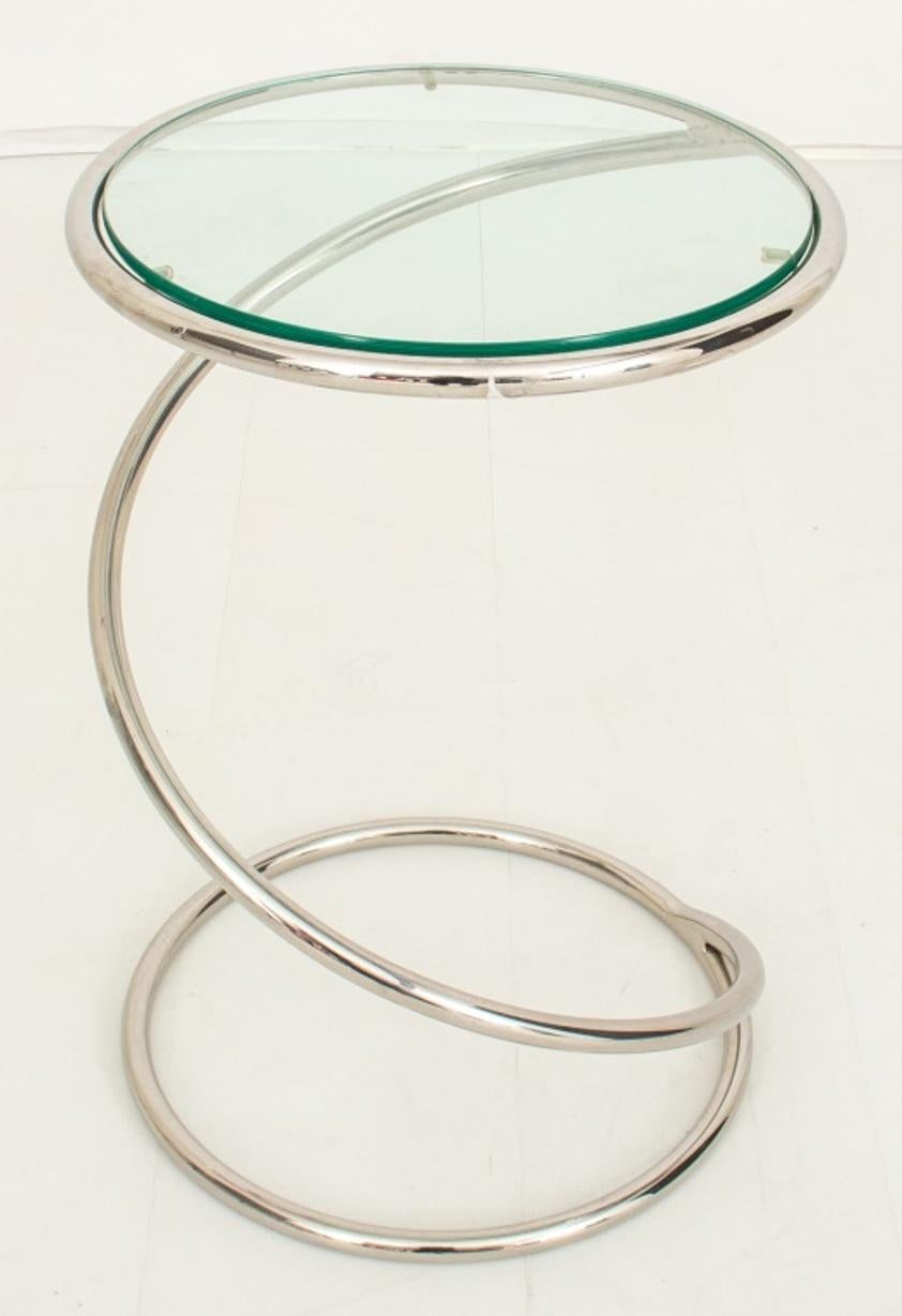 Leon Rosen (Attr.) For Pace Chrome Coil Table In Good Condition In New York, NY