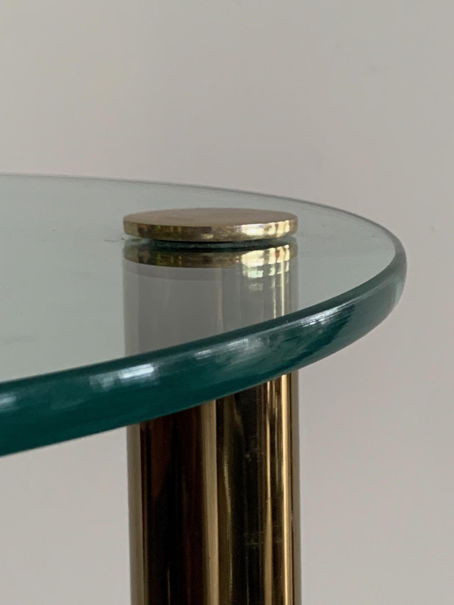 Brass Leon Rosen for Pace Cantilevered Side Table