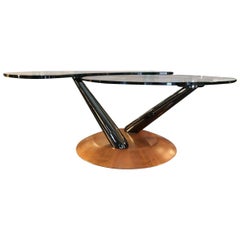 Roche Bobois  Convertible Rotating 2-Tier Coffee Table