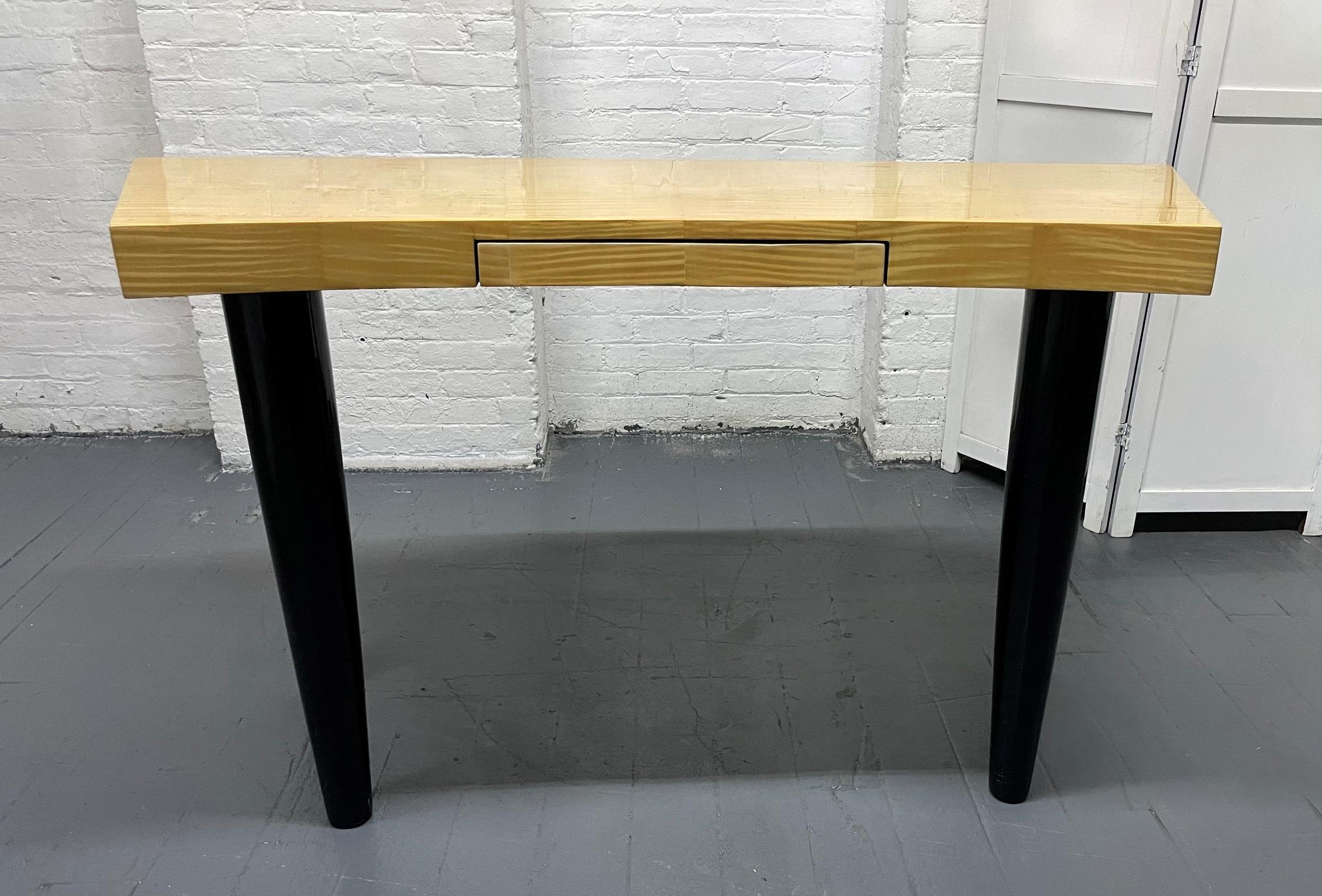 Leon Rosen for Pace Collection Demilune Desk In Good Condition For Sale In New York, NY