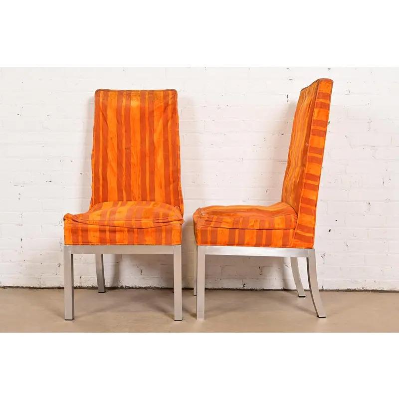 Leon Rosen für Pace Collection Moderne Esszimmerstühle aus der Mitte des Jahrhunderts, Vierer-Set im Angebot 5