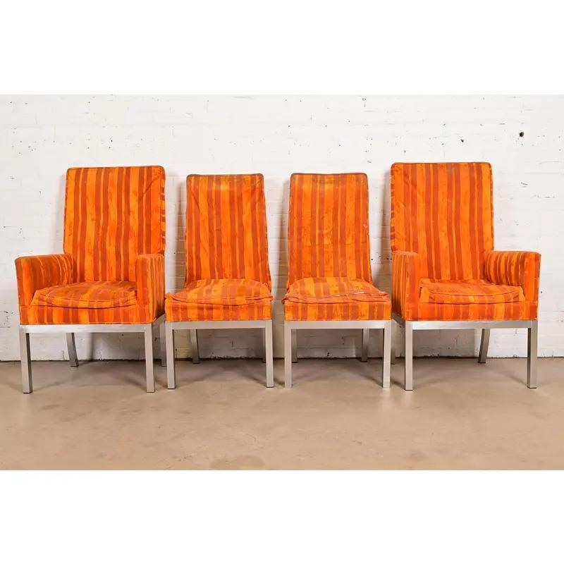 Leon Rosen für Pace Collection Moderne Esszimmerstühle aus der Mitte des Jahrhunderts, Vierer-Set (Moderne der Mitte des Jahrhunderts) im Angebot