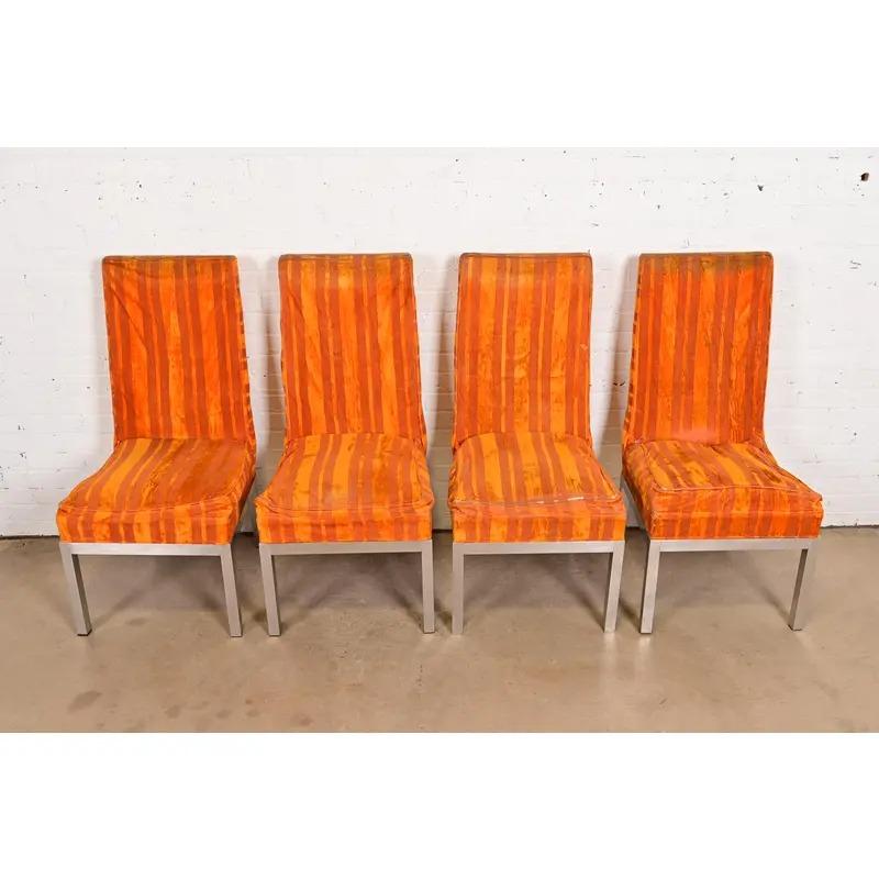 Leon Rosen für Pace Collection Moderne Esszimmerstühle aus der Mitte des Jahrhunderts, Vierer-Set (Moderne der Mitte des Jahrhunderts) im Angebot