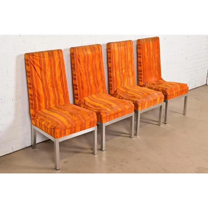 Leon Rosen für Pace Collection Moderne Esszimmerstühle aus der Mitte des Jahrhunderts, Vierer-Set im Zustand „Gut“ im Angebot in South Bend, IN