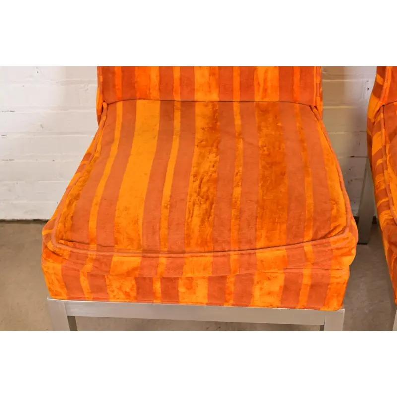 Leon Rosen für Pace Collection Moderne Esszimmerstühle aus der Mitte des Jahrhunderts, Vierer-Set im Angebot 1