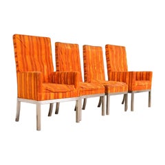 Leon Rosen for Pace Collection Mid-Century Modern Dining Chairs, Set of Four