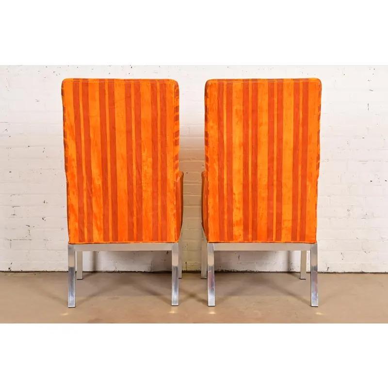 Leon Rosen for Pace Collectional Chaises de salle à manger modernes du milieu du siècle, ensemble de six chaises en vente 7