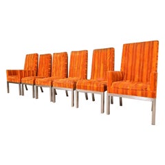 Leon Rosen for Pace Collection Mid-Century Modern Dining Chairs, Set of Six