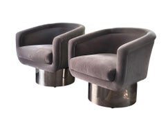 Leon Rosen for Pace Collection Swivel Chairs, 1970