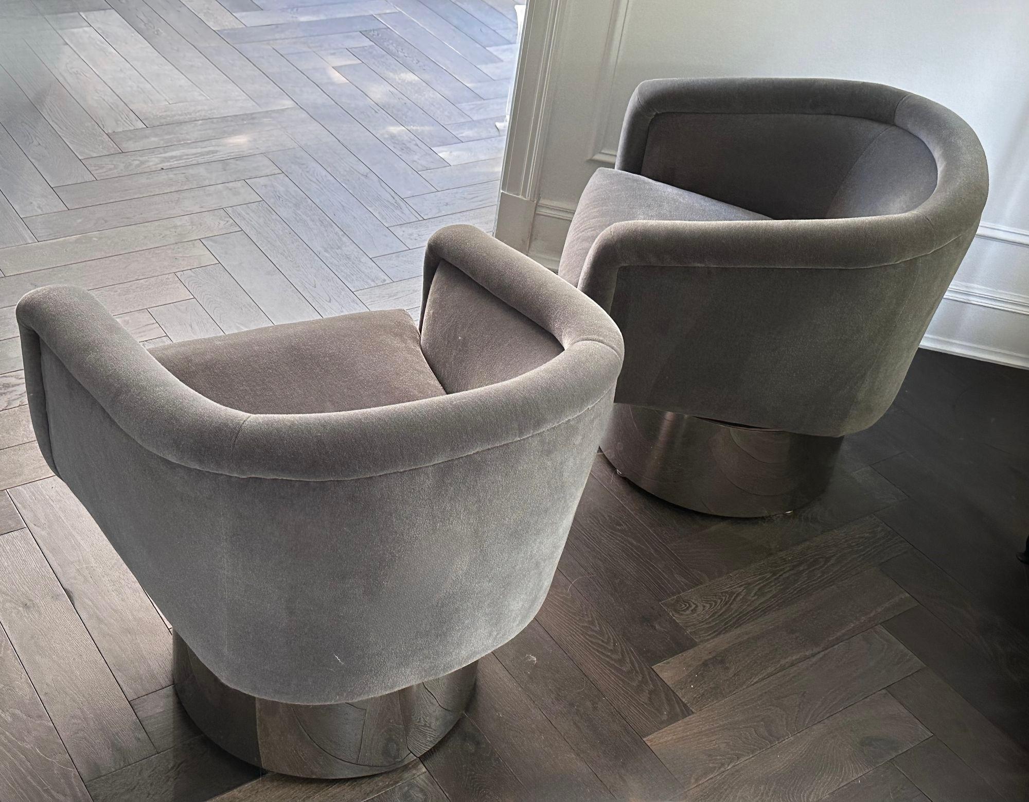 Américain Leon Rosen pour The Pace Collective Chaises pivotantes, 1970 en vente