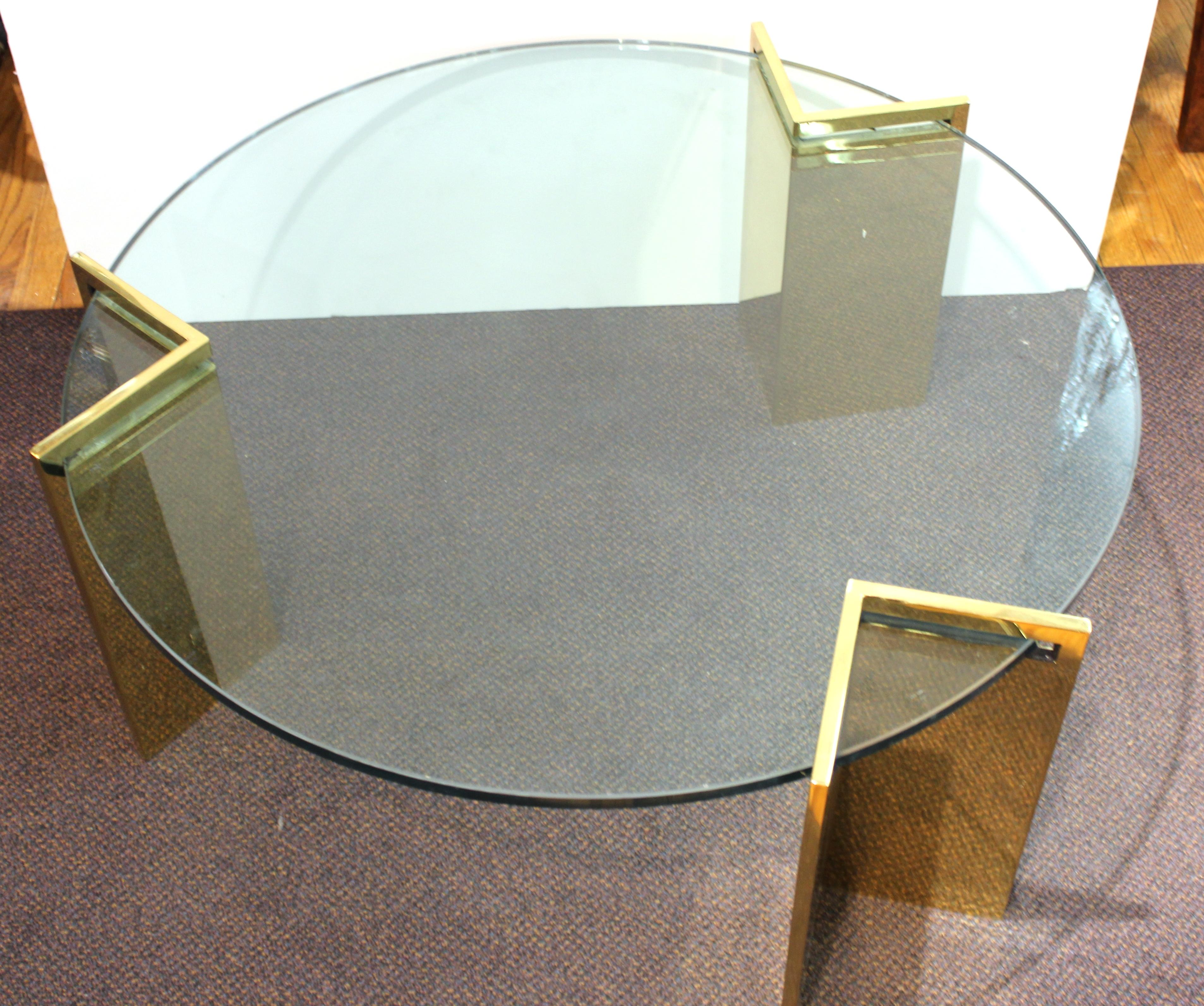 Leon Rosen for Pace Modern Round Cocktail Table In Good Condition In New York, NY