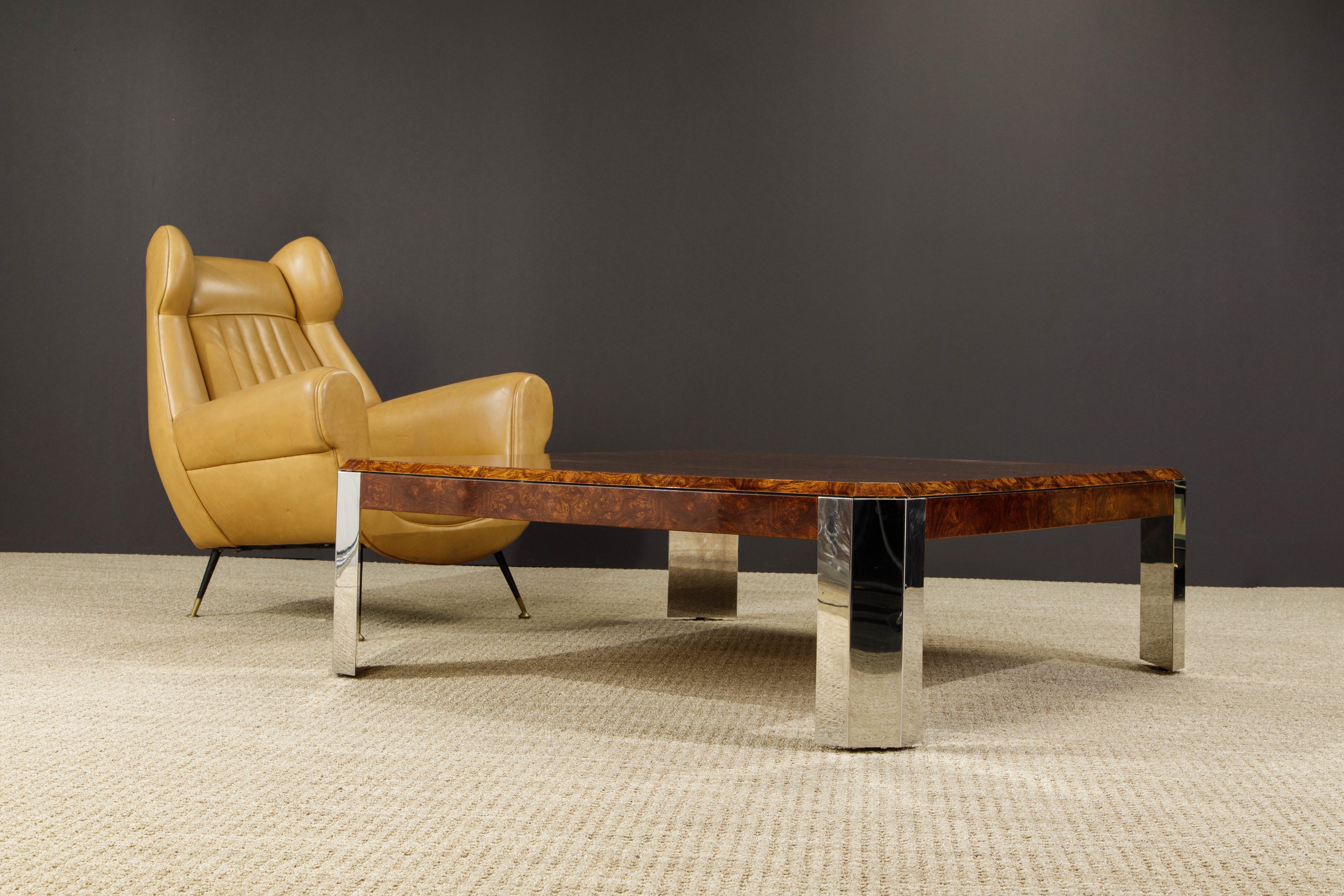 Leon Rosen for the Pace Collection Burled Wood Coffee Table, circa 1970s 8