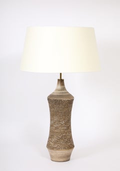 Leon Rosen Incised Table Lamp, USA 1960's