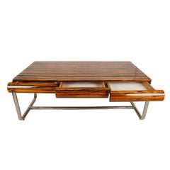 Leon Rosen Lacquered Executive Desk For Pace, USA