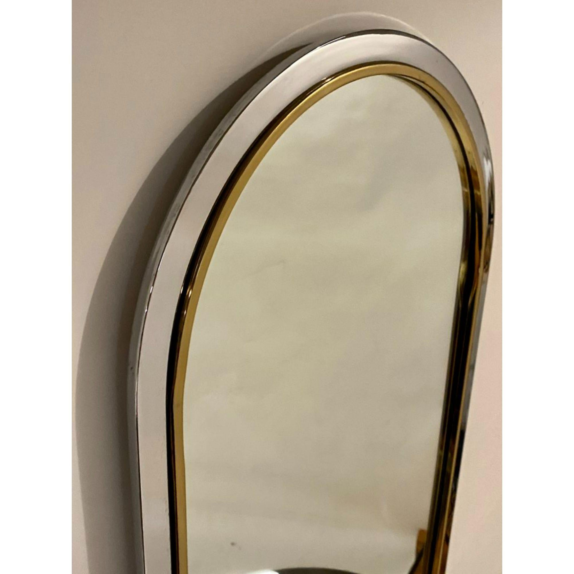 North American Leon Rosen Racetrack Wall Mirror for Pace, 1970's For Sale