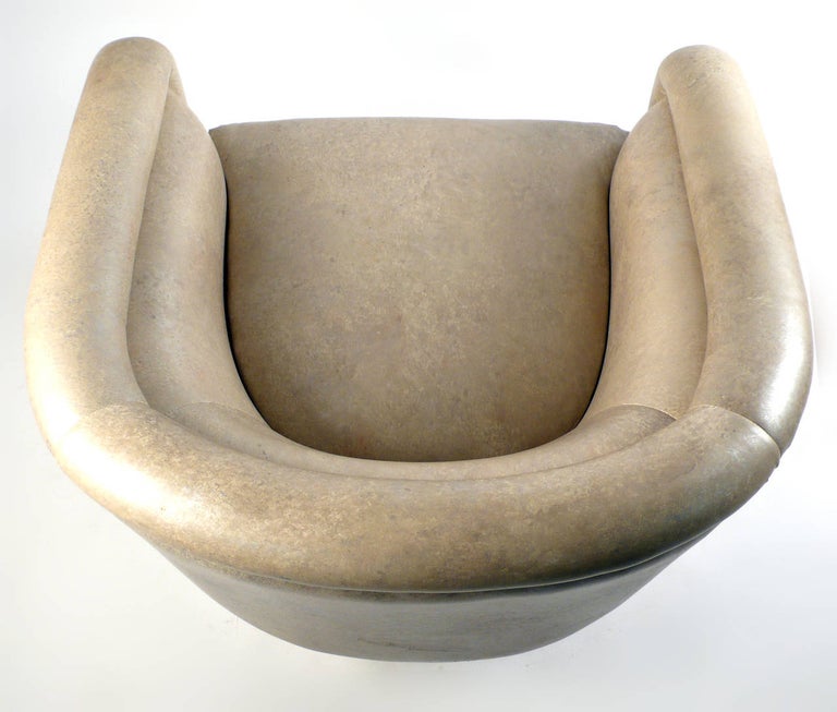 Leon Rosen Swivel Tub Chairs for Pace in Mirror Polished Stainless at