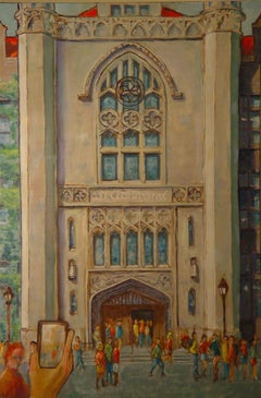 Cobb Hall, Chicago, peinture, huile sur toile
