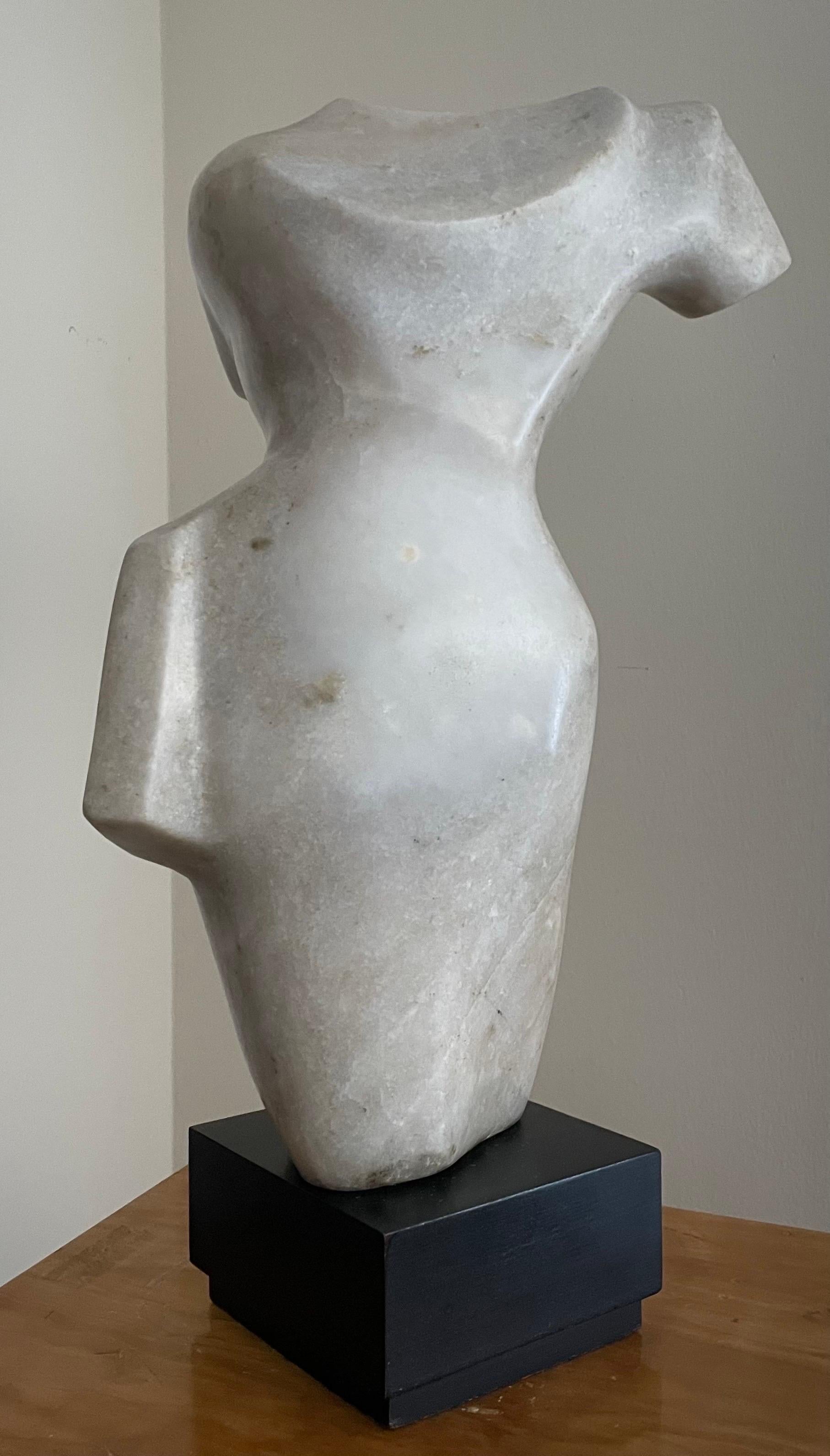 Torse féminin - Cubisme Sculpture par Leon Saulter