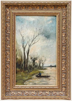 Léon Léon (1851-1943) - Olio del primo Novecento, Il barcaiolo