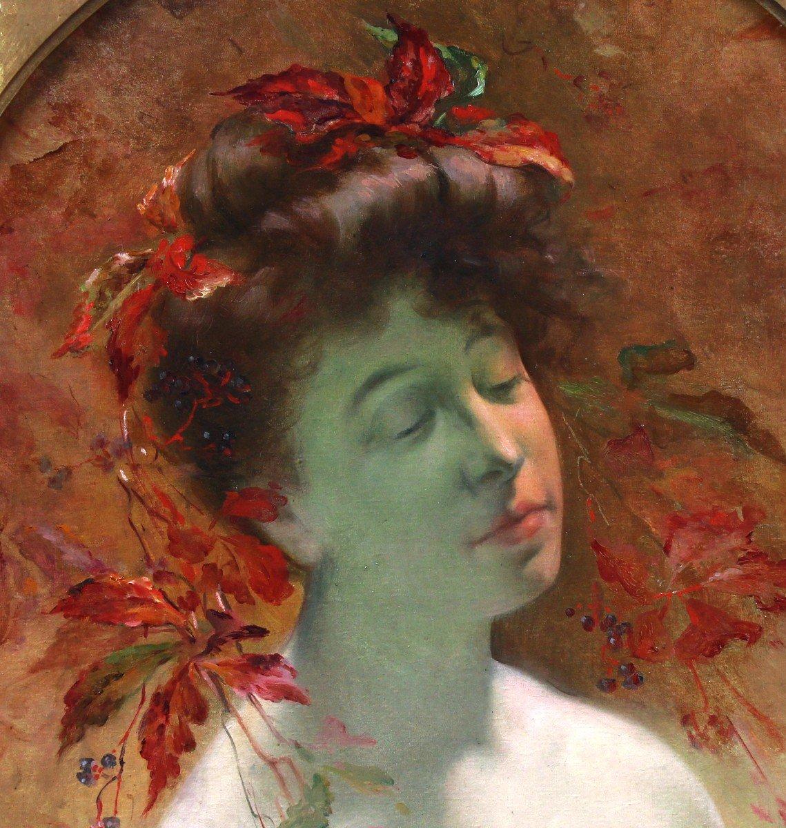 Huile sur toile Art nouveau de Leon Tirode (1873-1956) en vente 2