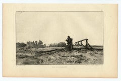 "En Picardie" original etching